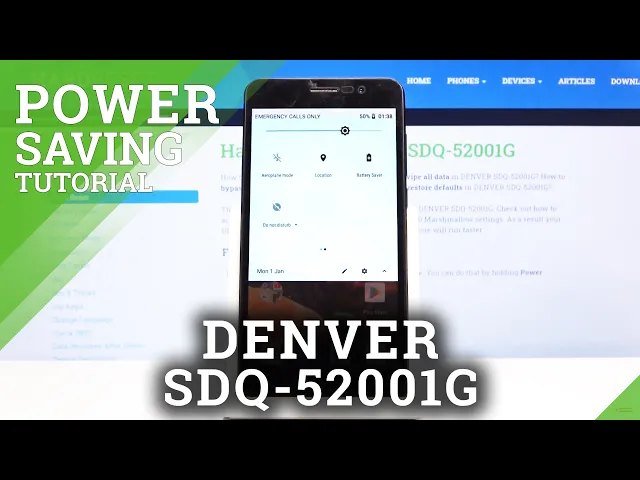 Video thumbnail for How to Turn On / Off Power Saving Mode in DENVER SDQ-52001G – Battery Retention