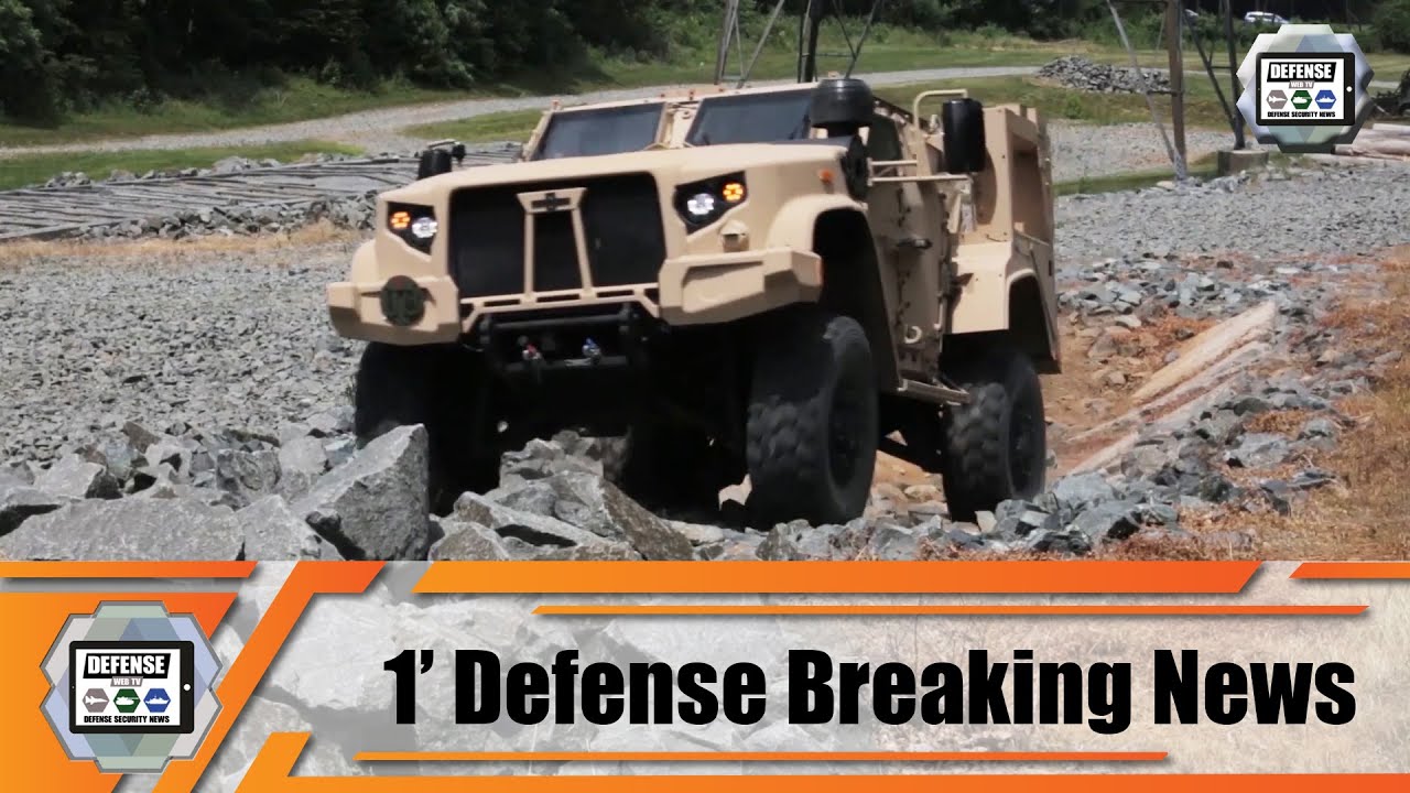 Video thumbnail for Oshkosh Defense receives order for 248 JLTV Joint Light Tactical Vehicles 1' Defense News