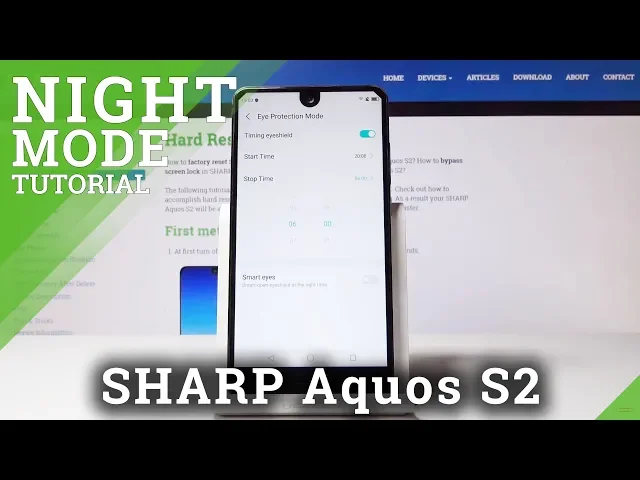 Video thumbnail for How to Activate Eye Protection Mode in SHARP Aquos S2 - Night Mode