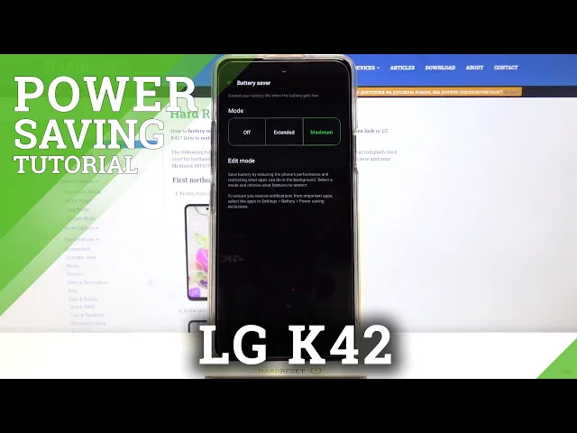 Video thumbnail for How to Activate Power Saving Mode in LG K42 – Extend Battery Life