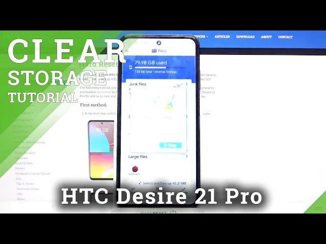 Video thumbnail for How to Clean Storage on HTC Desire 21 Pro – Delete Junk Files