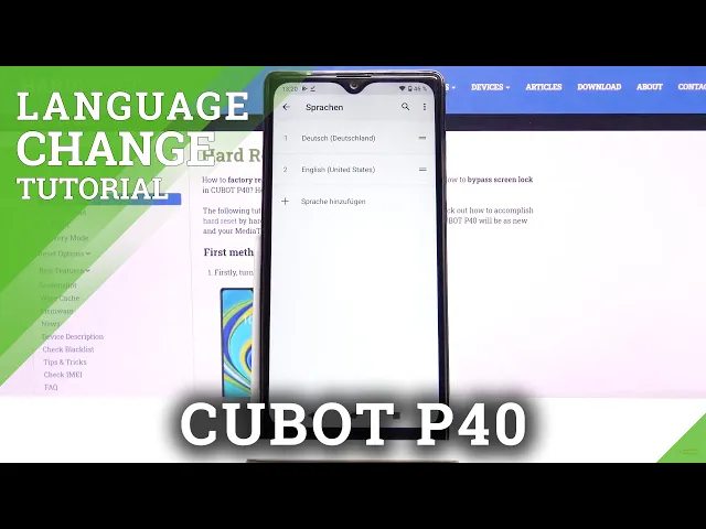 Video thumbnail for How to Change System Language in CUBOT P40 – Language Settings