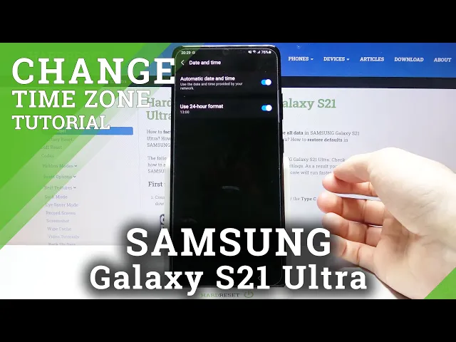 Video thumbnail for How to Change Date and Time on SAMSUNG Galaxy S21 Ultra – Set Date and Time