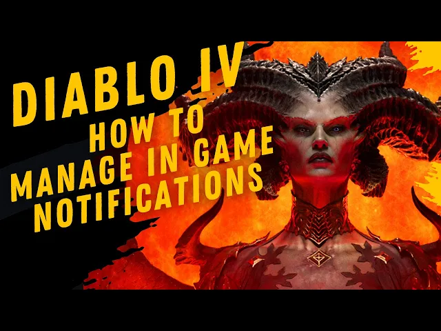 Video thumbnail for How To Manage In Game Notifications For Diablo IV