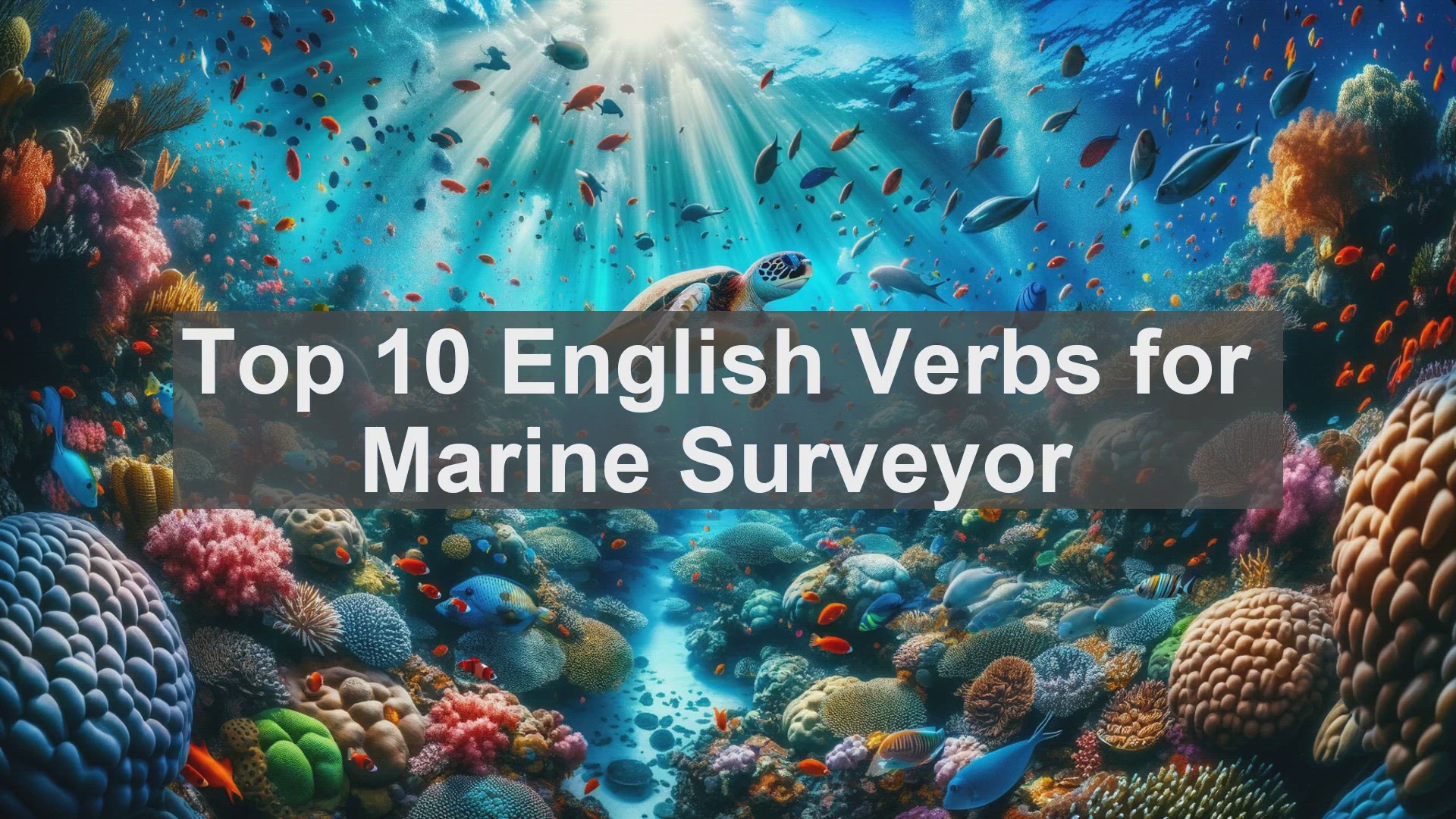 'Video thumbnail for Top 10 English Verbs for Marine Surveyor'