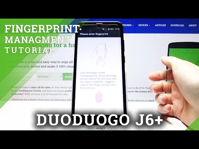 Video thumbnail for How to Add Fingerprint to DUODUOGO J6+ - Use Fingerprint Sensor