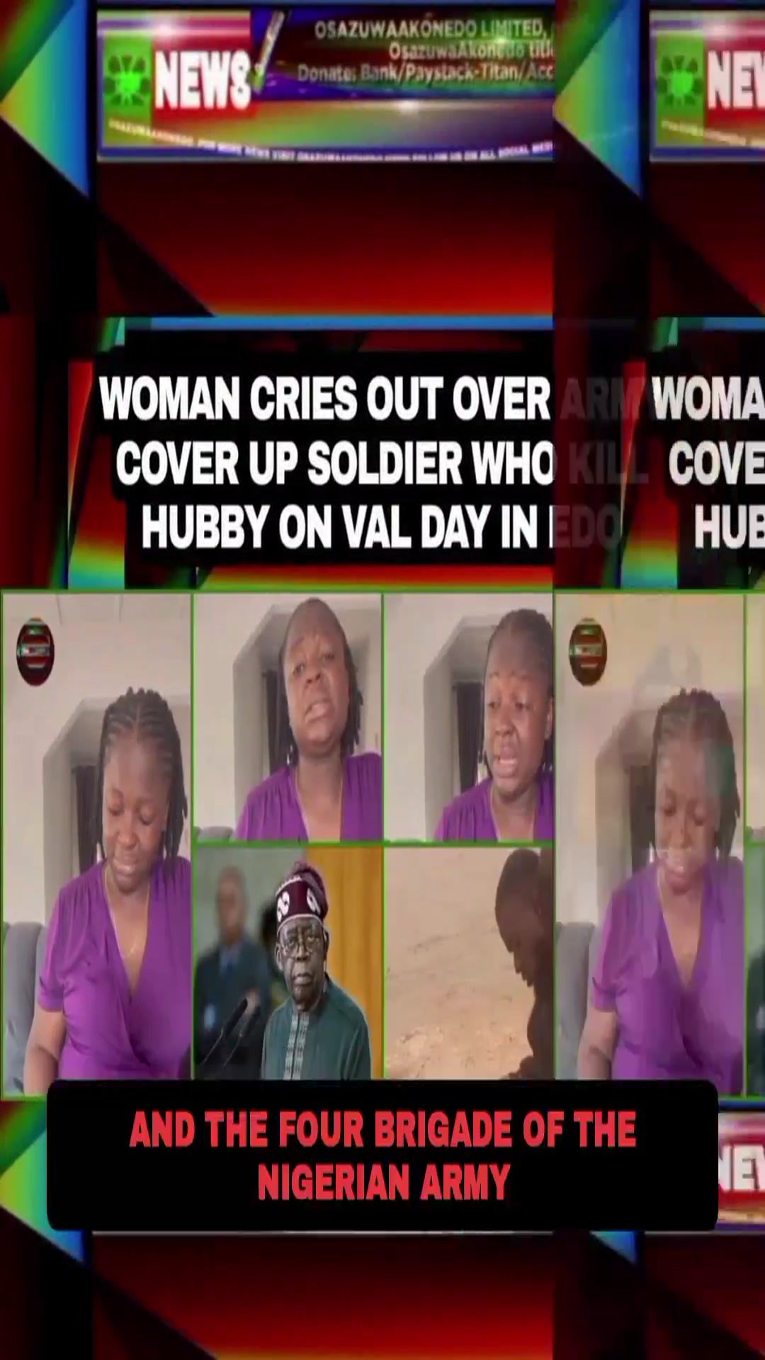 Video thumbnail for Woman Cries Out Over Army Cover Up Soldier Who Kill Hubby On Val Day In Edo