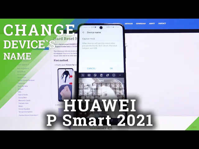 Video thumbnail for How to Change Device Name in HUAWEI P Smart 2021 – Rename Android Device