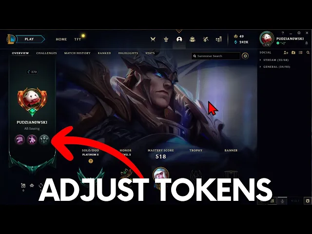 Video thumbnail for How to Change Profile Tokens in League of Legends - LOL Tokens