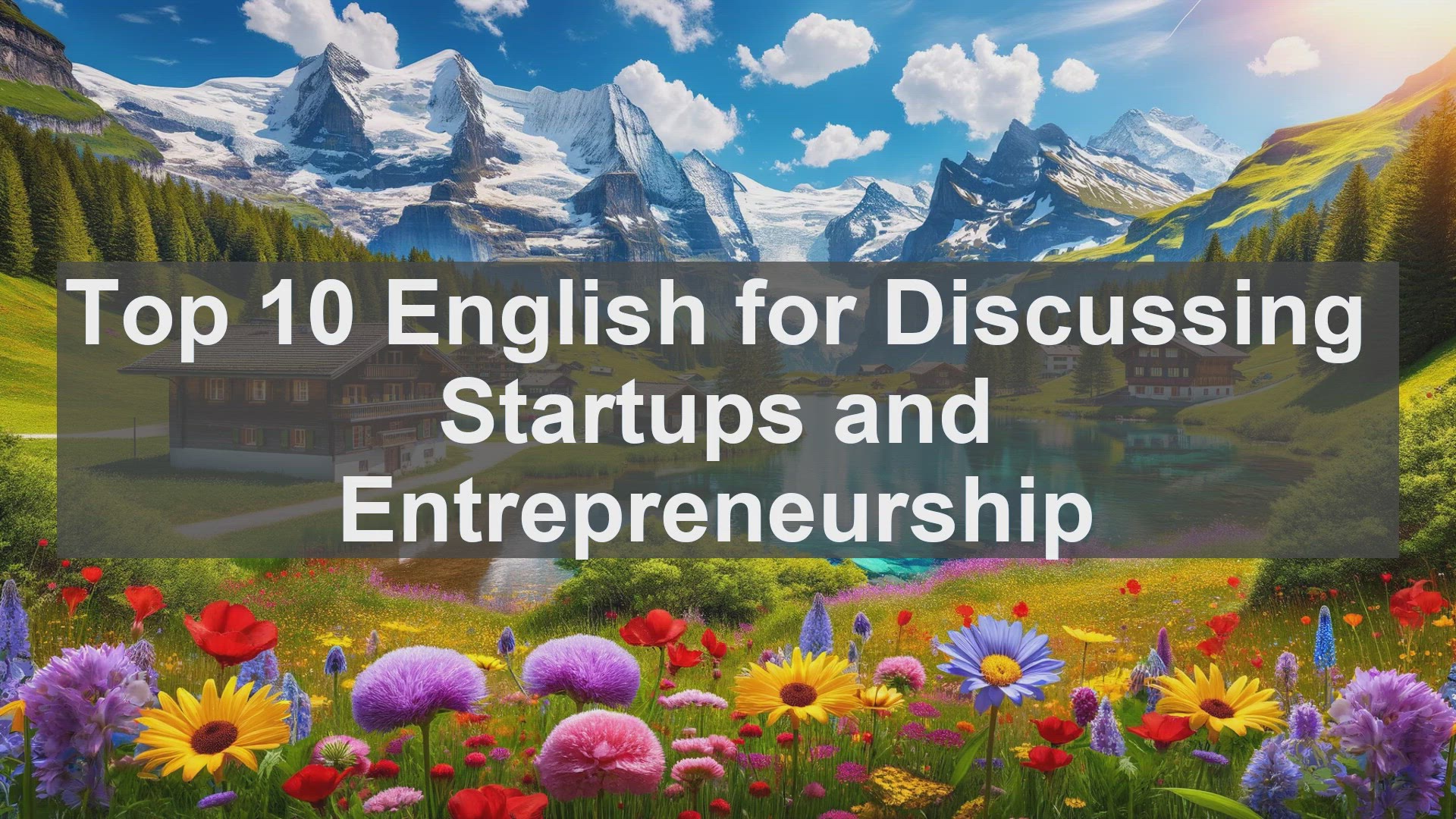 'Video thumbnail for Top 10 English for Discussing Startups and Entrepreneurship'