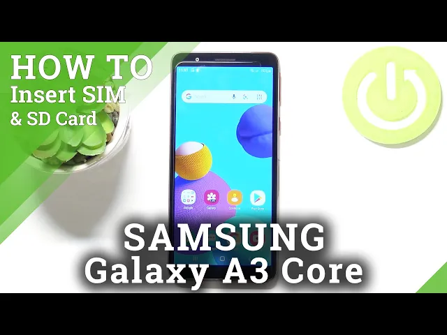 Video thumbnail for How to Insert Nano SIM & Micro SD Cards in SAMSUNG Galaxy A3 Core – SIM & SD Cars Installation