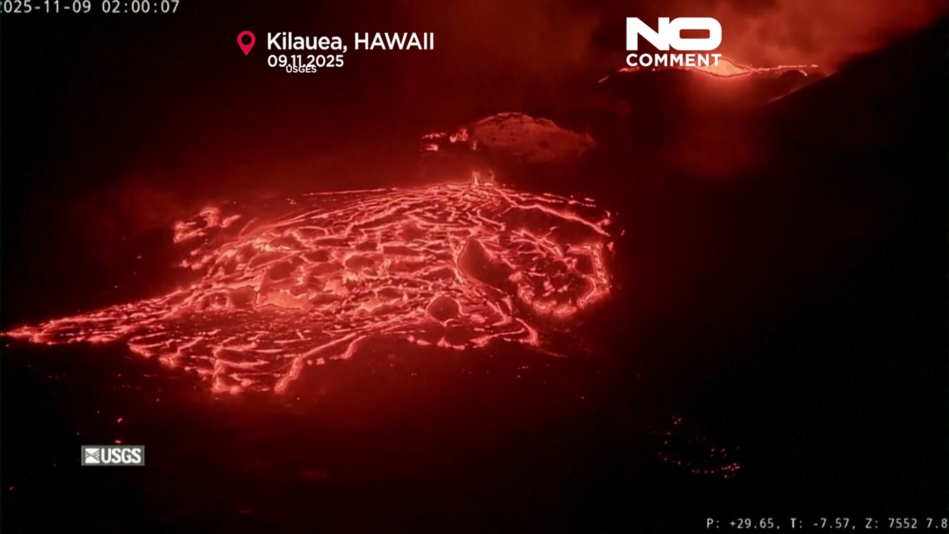 'Video thumbnail for Lava erupts from Hawaii’s Kilauea volcano'