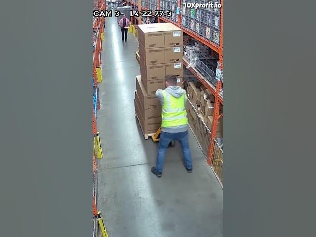 Video thumbnail for Amazon Warehouse CCTV Catches Worker's Incredible Save | Amazon FBA Reality