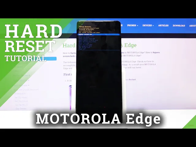 Video thumbnail for How to Hard Reset MOTOROLA Edge – Wipe Data / Bypass Screen Lock