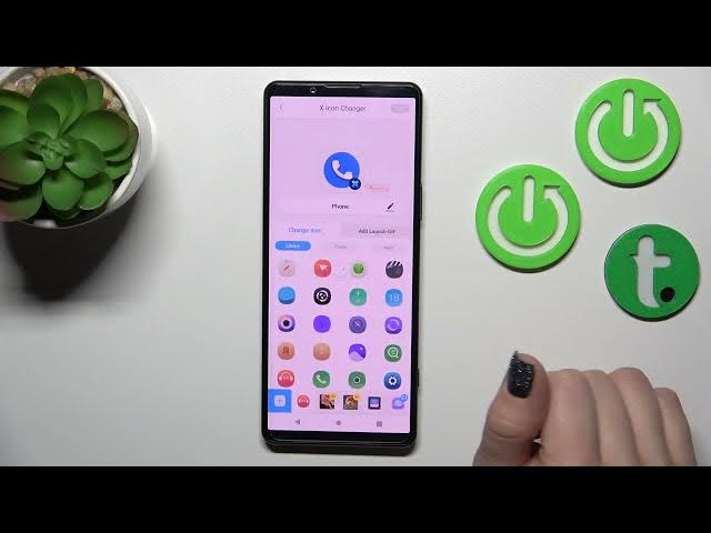 Video thumbnail for How to Change Shape and Color of Icons on Sony Xperia 5 IV - X Icon Changer App