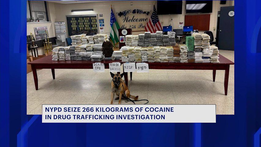 Video thumbnail for 3 people in custody, $10M of cocaine seized in NYPD drug trafficking bust