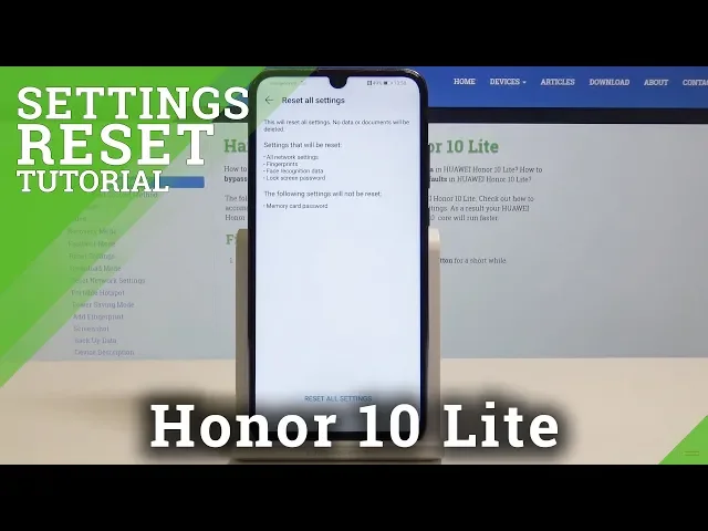 Video thumbnail for How to Reset Settings in Honor 10 Lite - Restore Default Settings