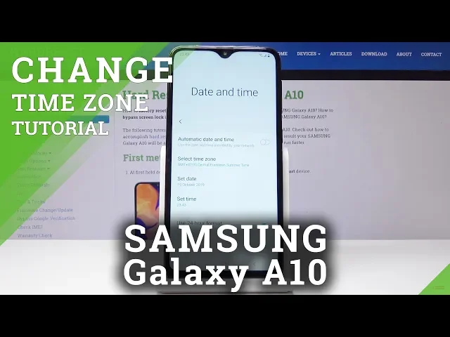 Video thumbnail for How to Change Date & Time in Samsung Galaxy A10 - Date & Time Settings