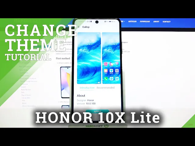 Video thumbnail for How to Change Device Theme in HONOR 10X Lite – Set Up Device Theme