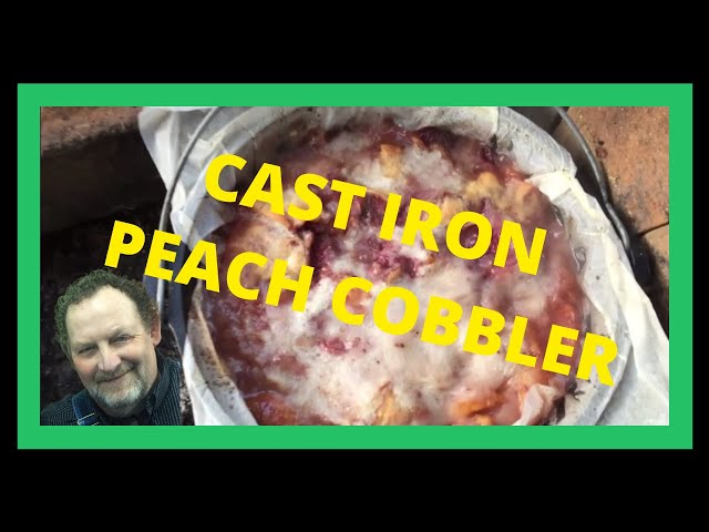 Video thumbnail for Cast Iron Peach Cobbler Recipe