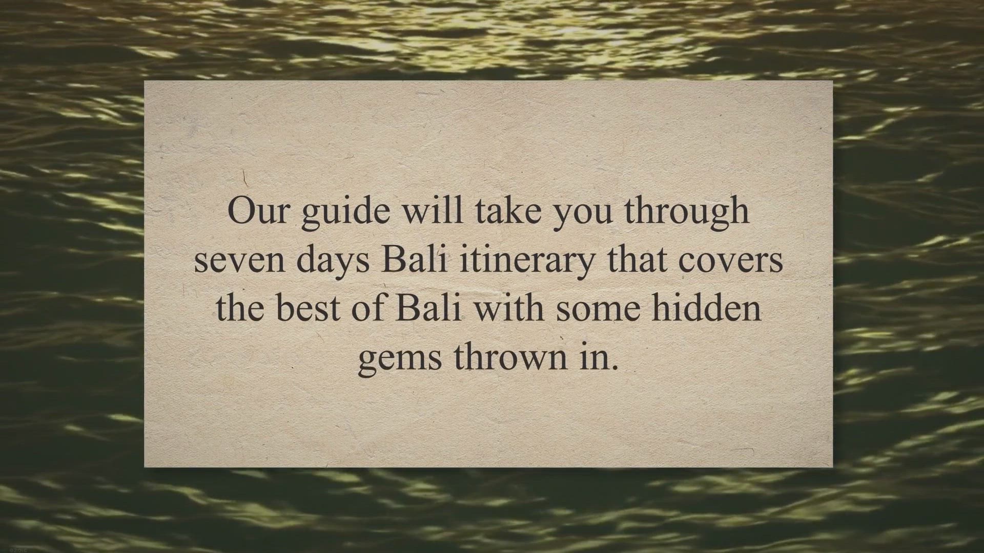 Video thumbnail for 7 Days in Bali Itinerary for the Ultimate Island Adventure