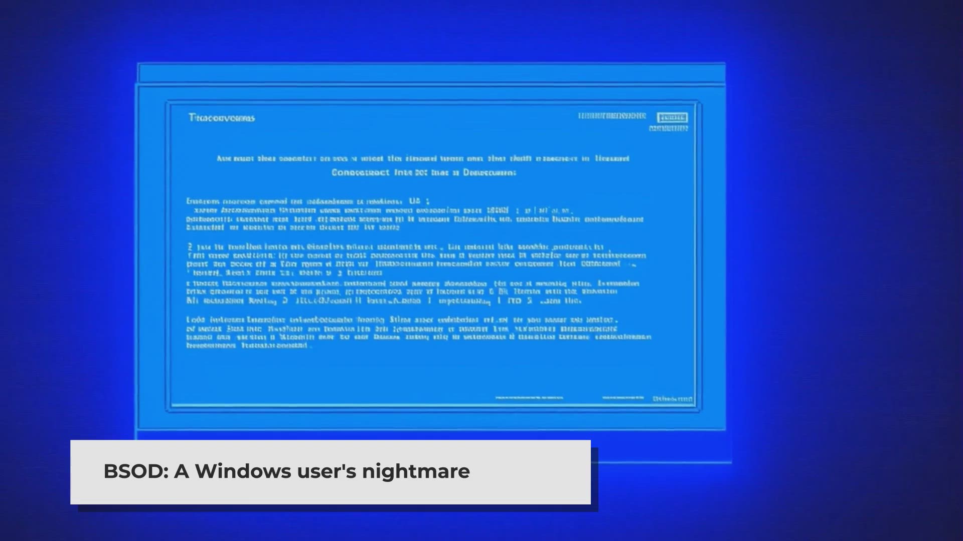 Video thumbnail for Understanding the Blue Screen of Death: Causes and Solutions