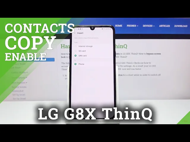 Video thumbnail for How to Copy Contacts on LG G8X ThinQ – Transfer Contacts