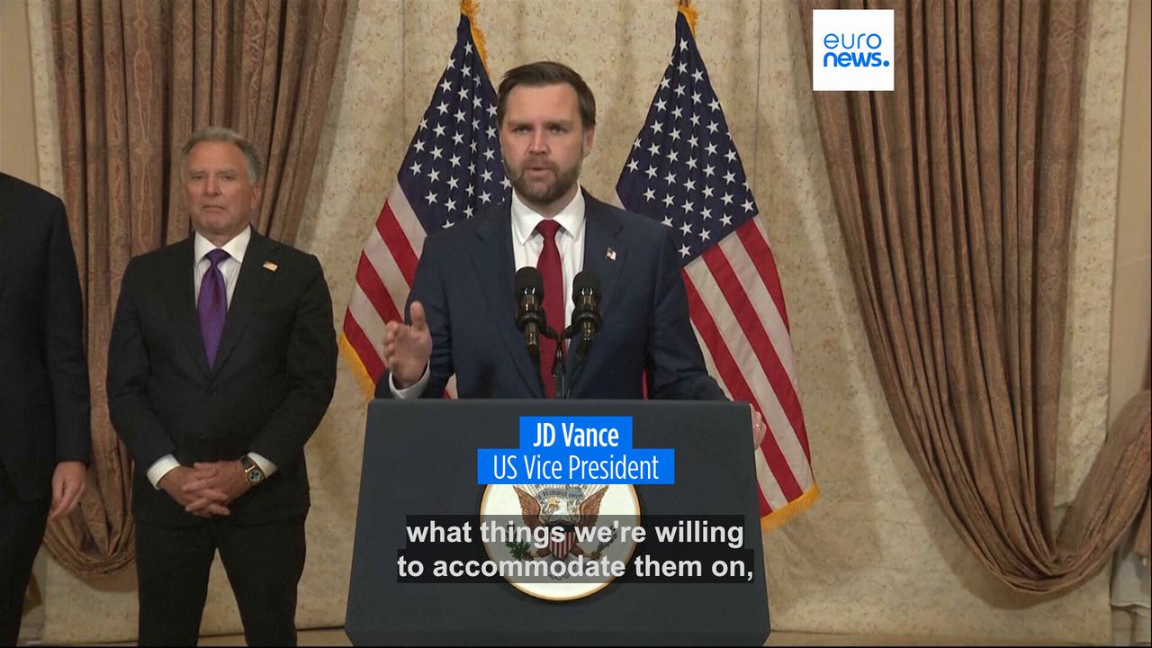 Video thumbnail for Trump threatens US 'blockade' of Strait of Hormuz after Iran ceasefire talks in Pakistan fail