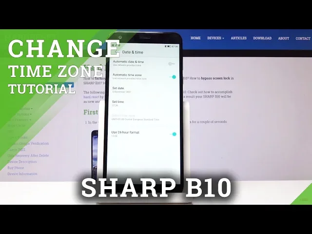Video thumbnail for How to Change Date & Time in SHARP B10 - Time Settings