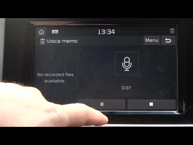 Video thumbnail for How to Make Voice Records in KIA Sportage? 2019 Fourth Generation