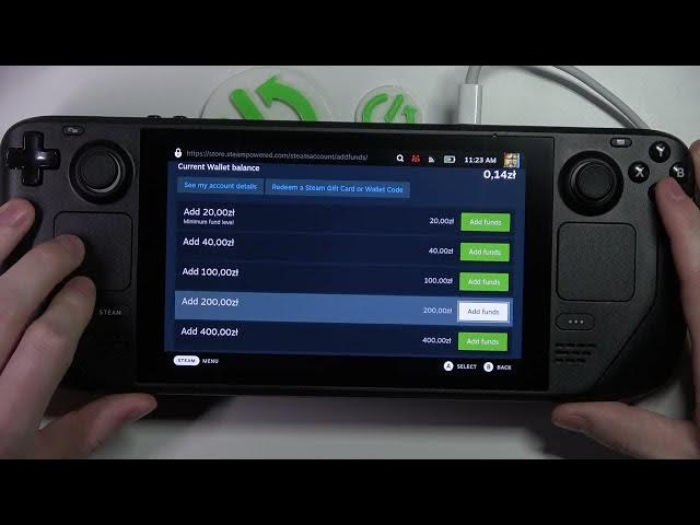 Video thumbnail for Steam Deck - How To Add Wallet Funds