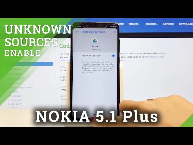 Video thumbnail for How to Activate Unknown Sources in NOKIA 5.1 Plus – Allow App Installation