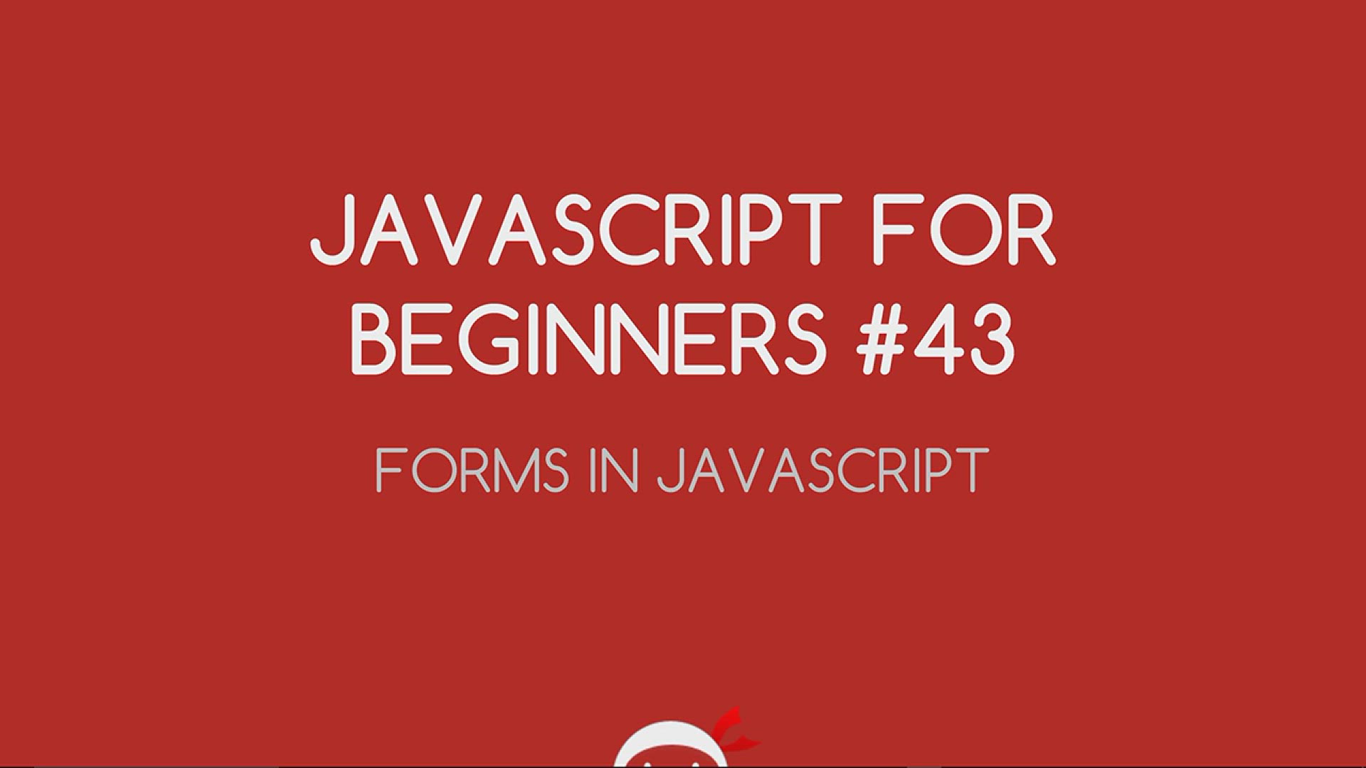 'Video thumbnail for JavaScript Tutorial For Beginners #43 - Accessing Form Elements'