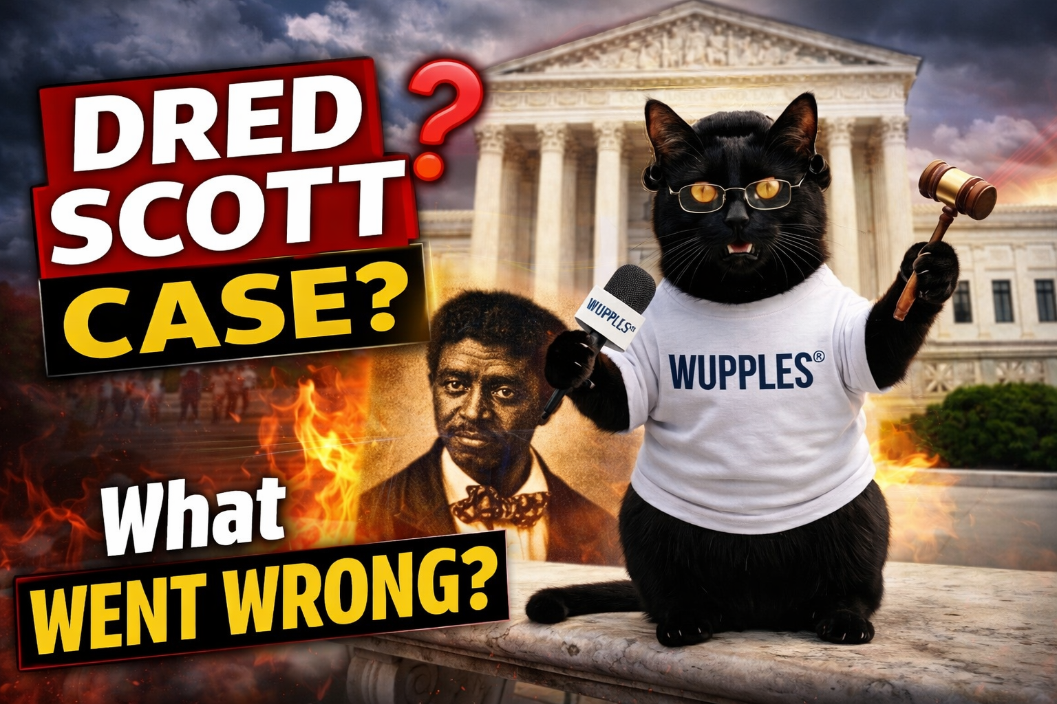 Video thumbnail for Dred Scott v. Sandford (1857) ⚖️ #wuppleslaw