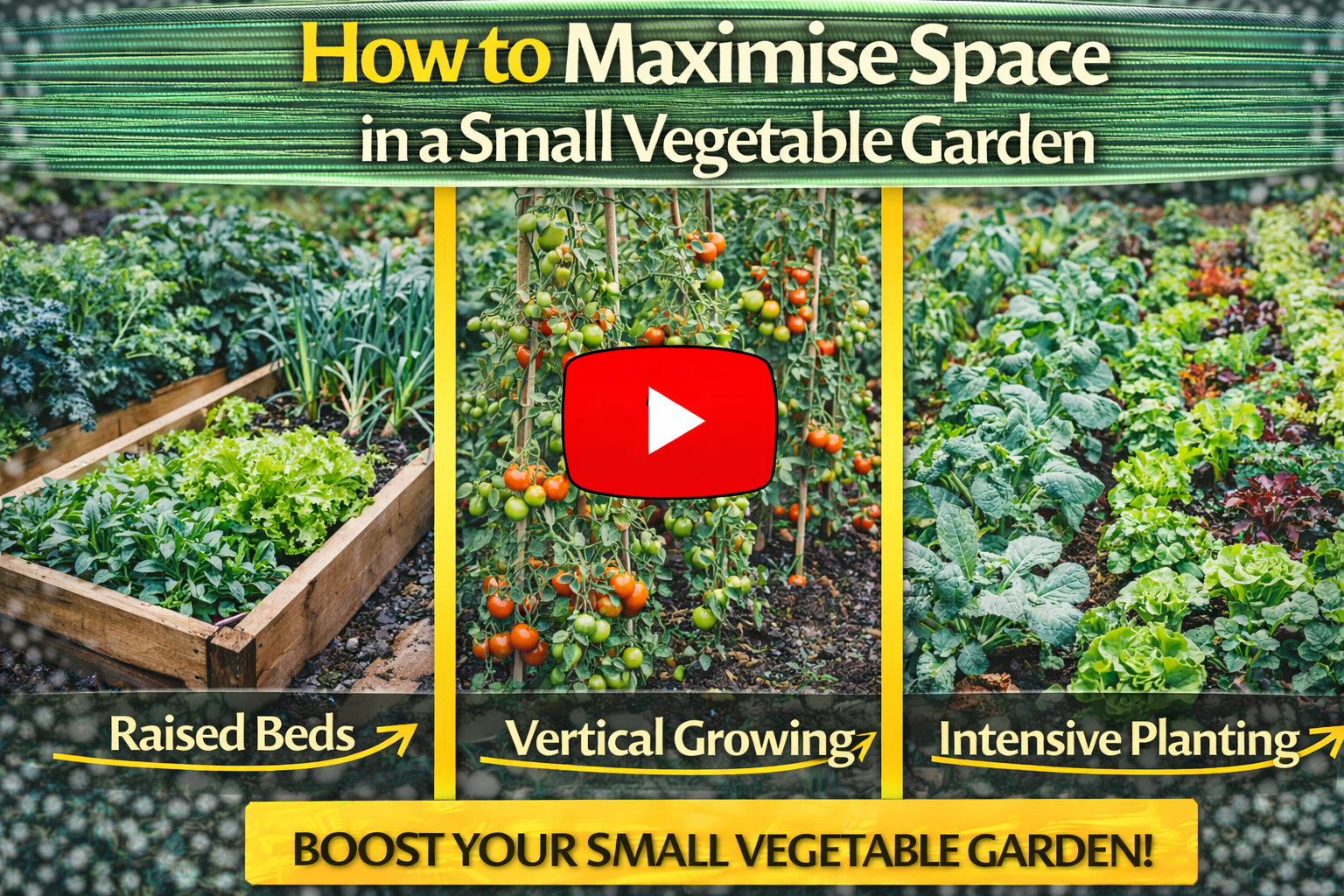 Video thumbnail for How to Maximise Space in a Small Vegetable Garden