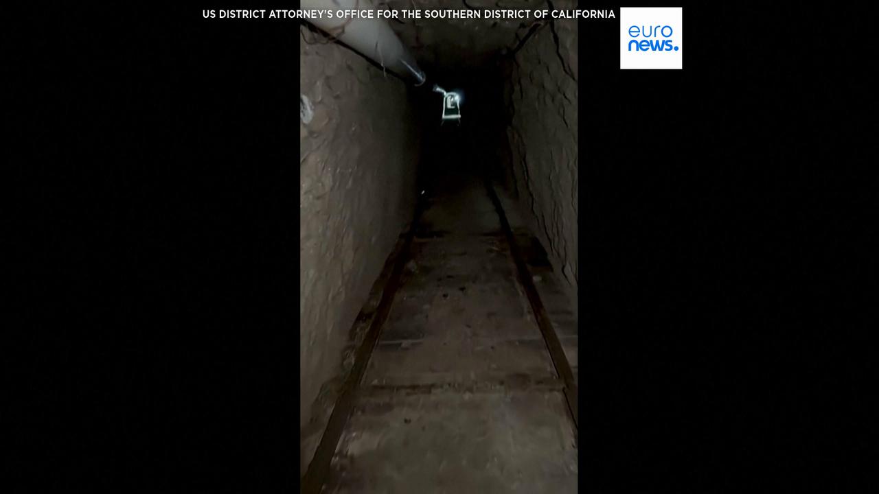 Video thumbnail for Massive drug tunnel uncovered beneath US-Mexico border