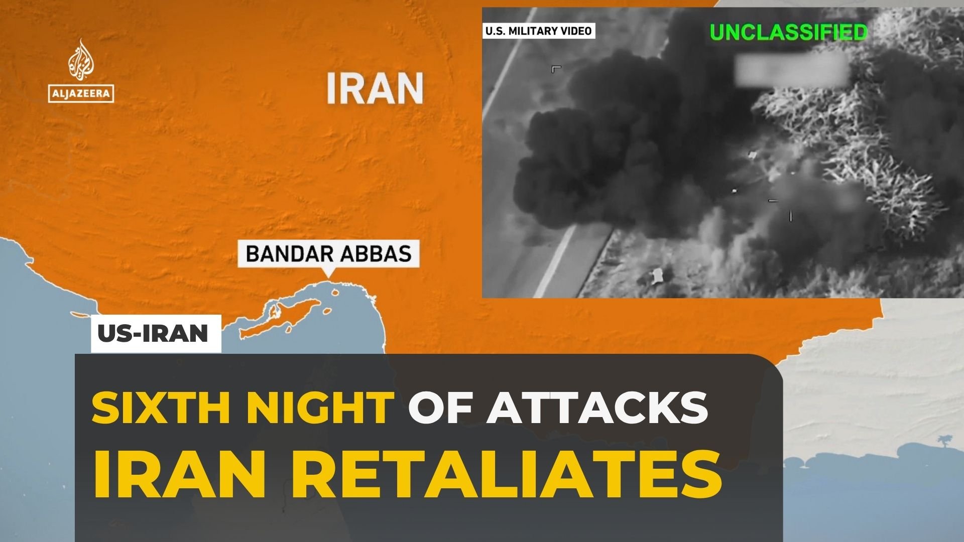 Video thumbnail for US launches sixth night of strikes on Iran as tensions escalate across Middle East