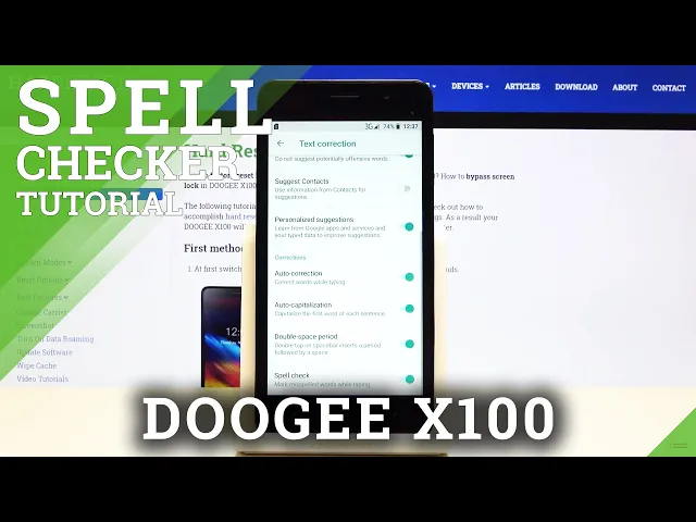 Video thumbnail for How to Enable Misspelled Words Correction Feature in Doogee X100 – Activate Spell Checker