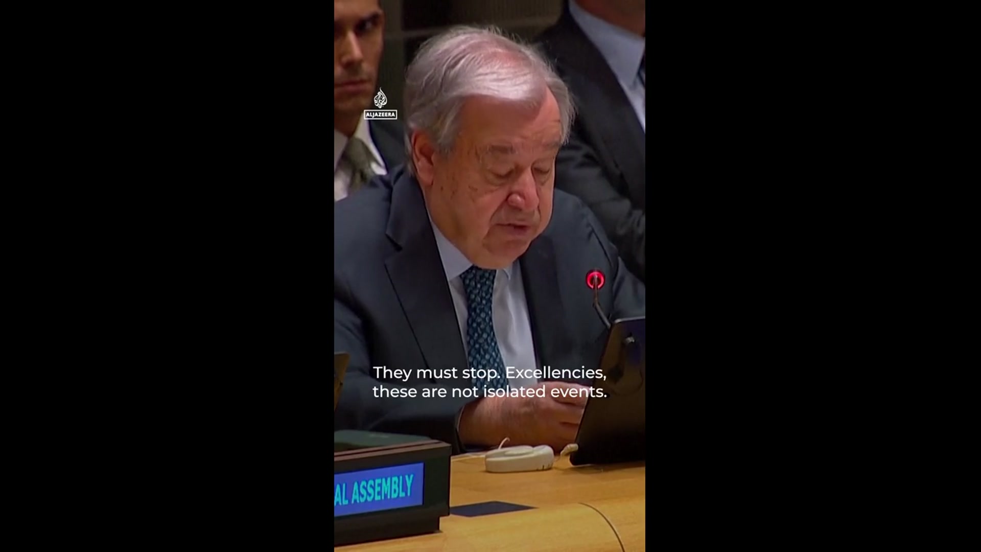 'Video thumbnail for UN Secretary-General: ‘The destruction of Gaza is intolerable’'