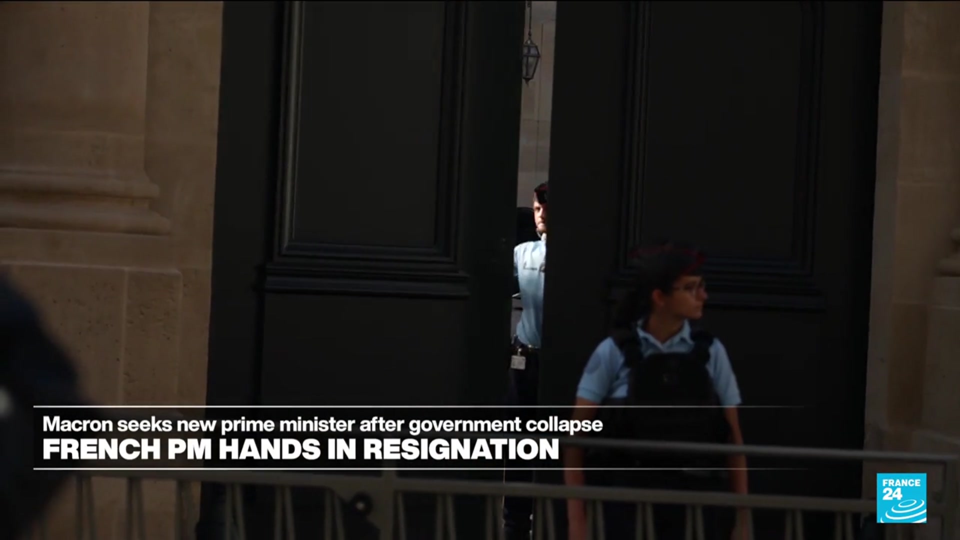 'Video thumbnail for Ousted French Prime Minister Bayrou officially resigns after losing confidence vote'