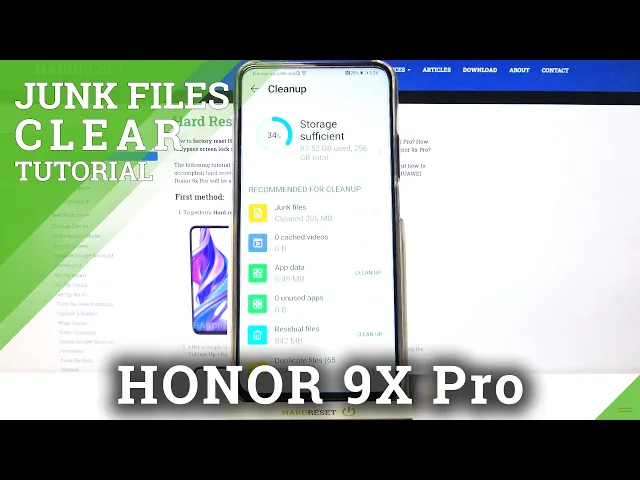 Video thumbnail for HUAWEI Honor 9x Pro – Delete Cache & Clean Junk Files