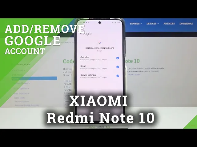 Video thumbnail for How to Add and Remove Google Account on XIAOMI Redmi Note 10 – Mange Google Users