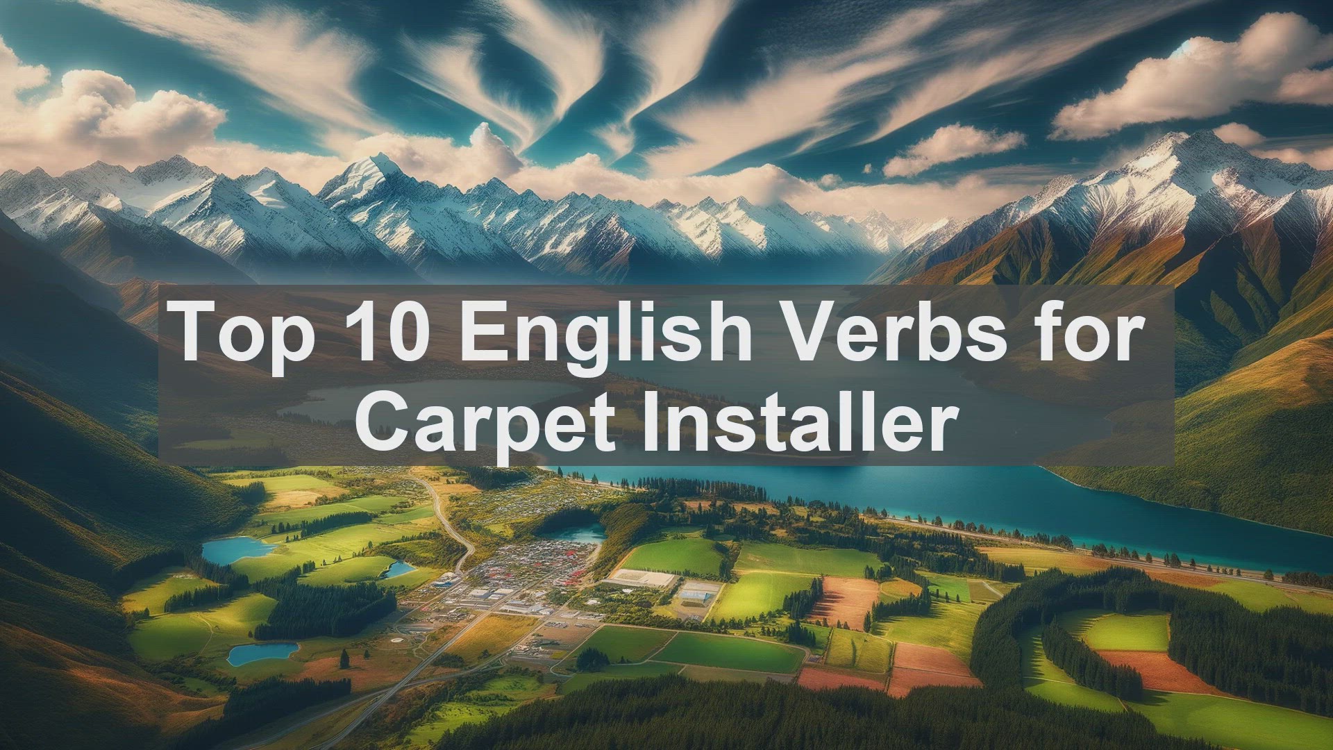 'Video thumbnail for Top 10 English Verbs for Carpet Installer'