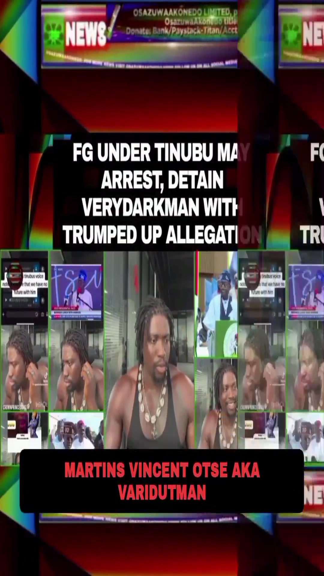 Video thumbnail for FG Under Tinubu May Arrest, Detain VeryDarkMan With Trumped Up Allegation