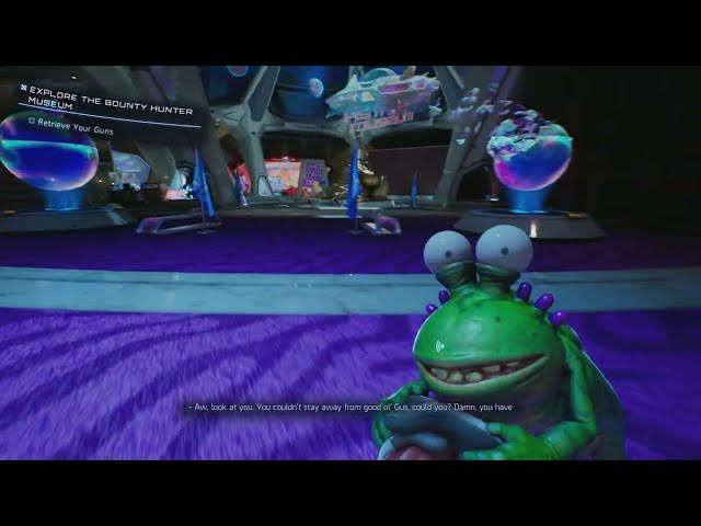 Video thumbnail for High On Life 2 - Prologue: Explore The Bounty Hunter Museum: Collect Sweezy, Gus (Farts) and Knifey