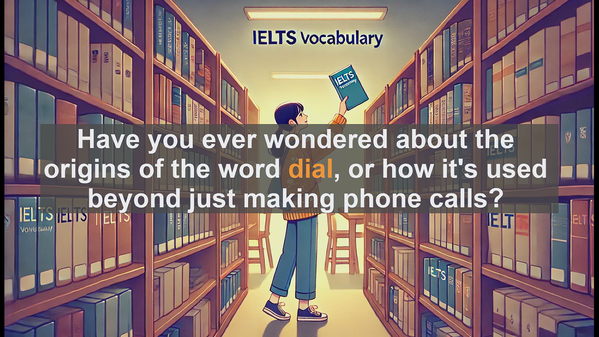 'Video thumbnail for 2500 Must Know IELTS 6.5 Vocabulary - The Word 'Dial': More Than Just Phone Calls'