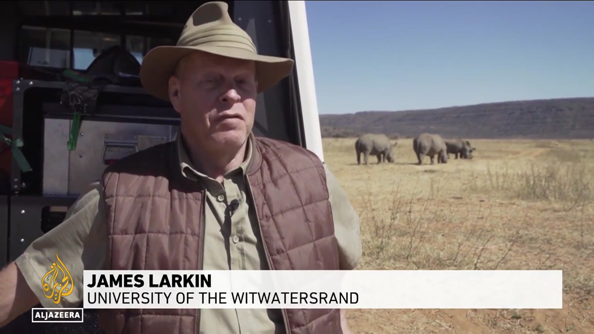 'Video thumbnail for Radioactive rhinos: Nuclear material injected to stop horn smuggling'