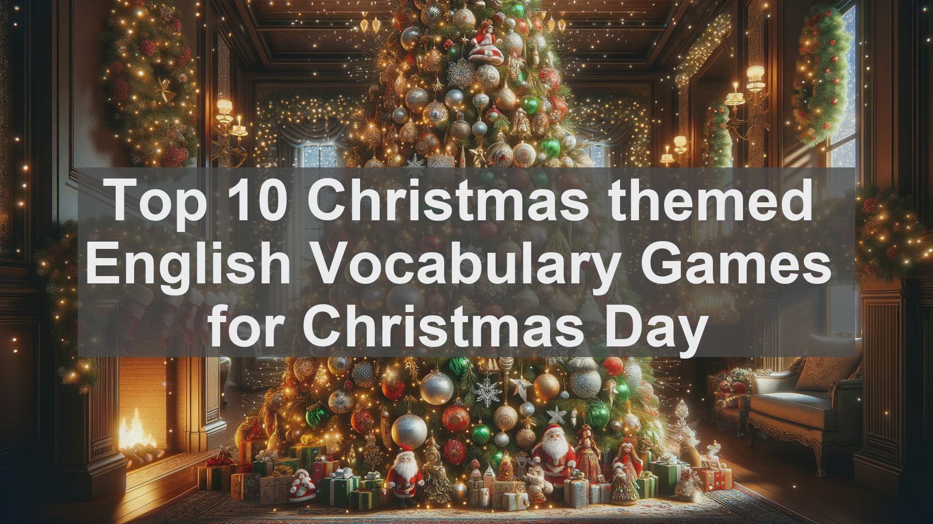 'Video thumbnail for Top 10 Christmas themed English Vocabulary Games for Christmas Day'