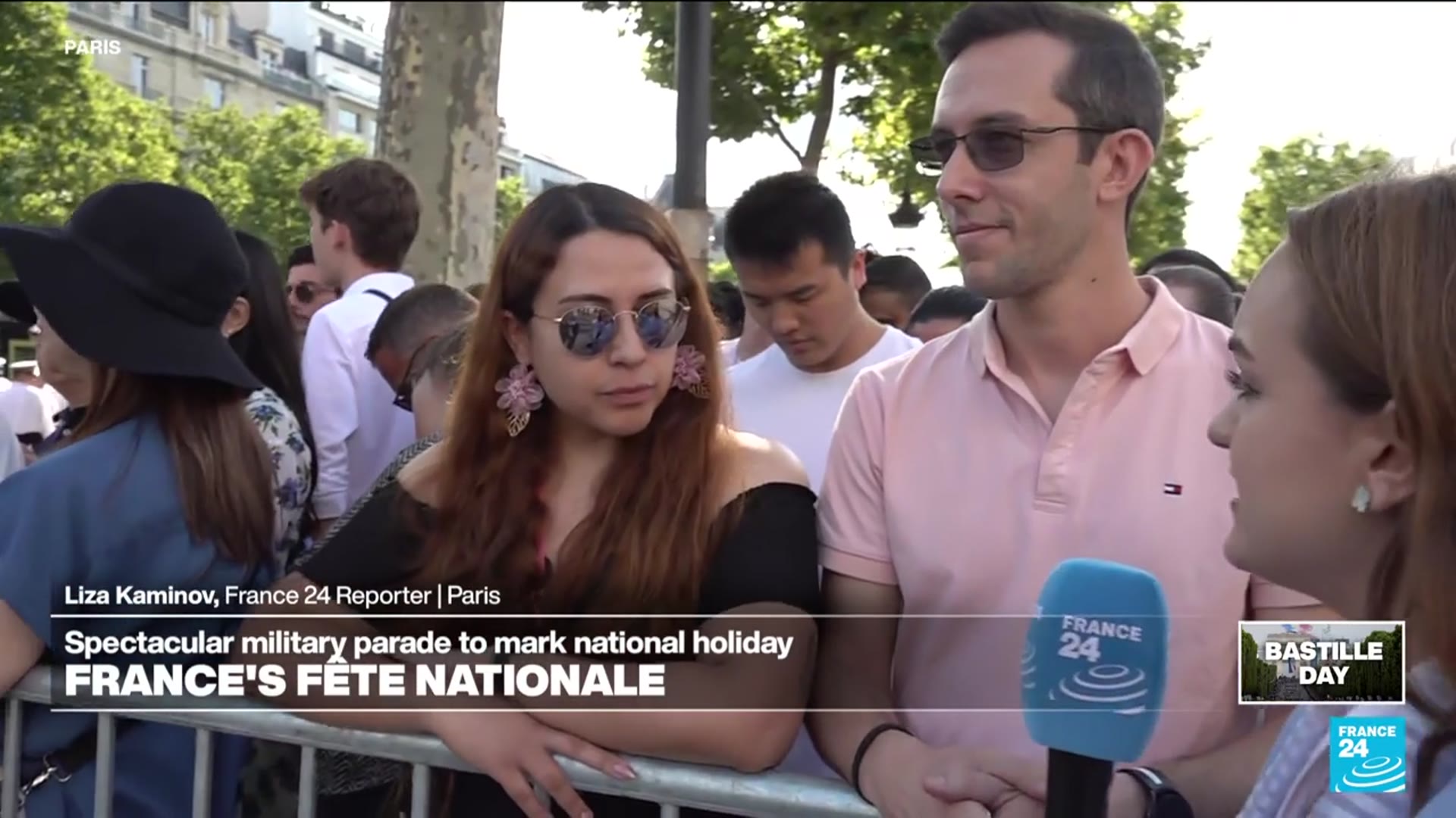 'Video thumbnail for France: Crowds gather to witness spectacular military parade on national holiday'