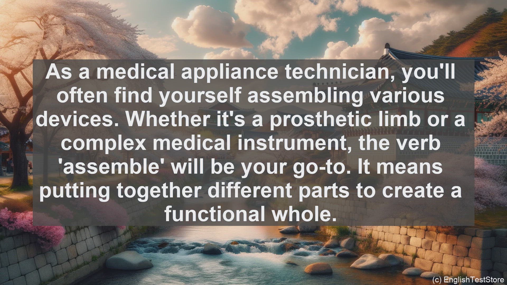 'Video thumbnail for Top 10 English Verbs for Medical Appliance Technician'